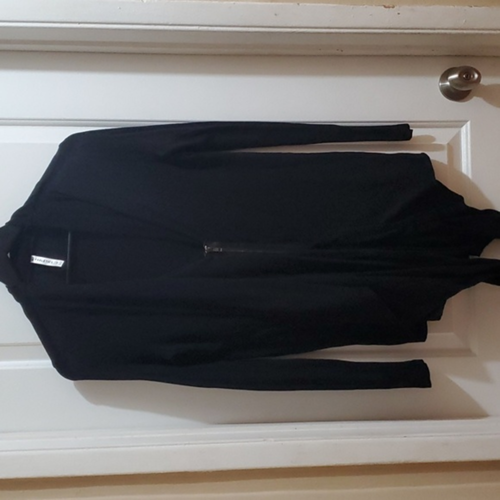 FABLETICS womens long sleeve cardigan size Small‎ black